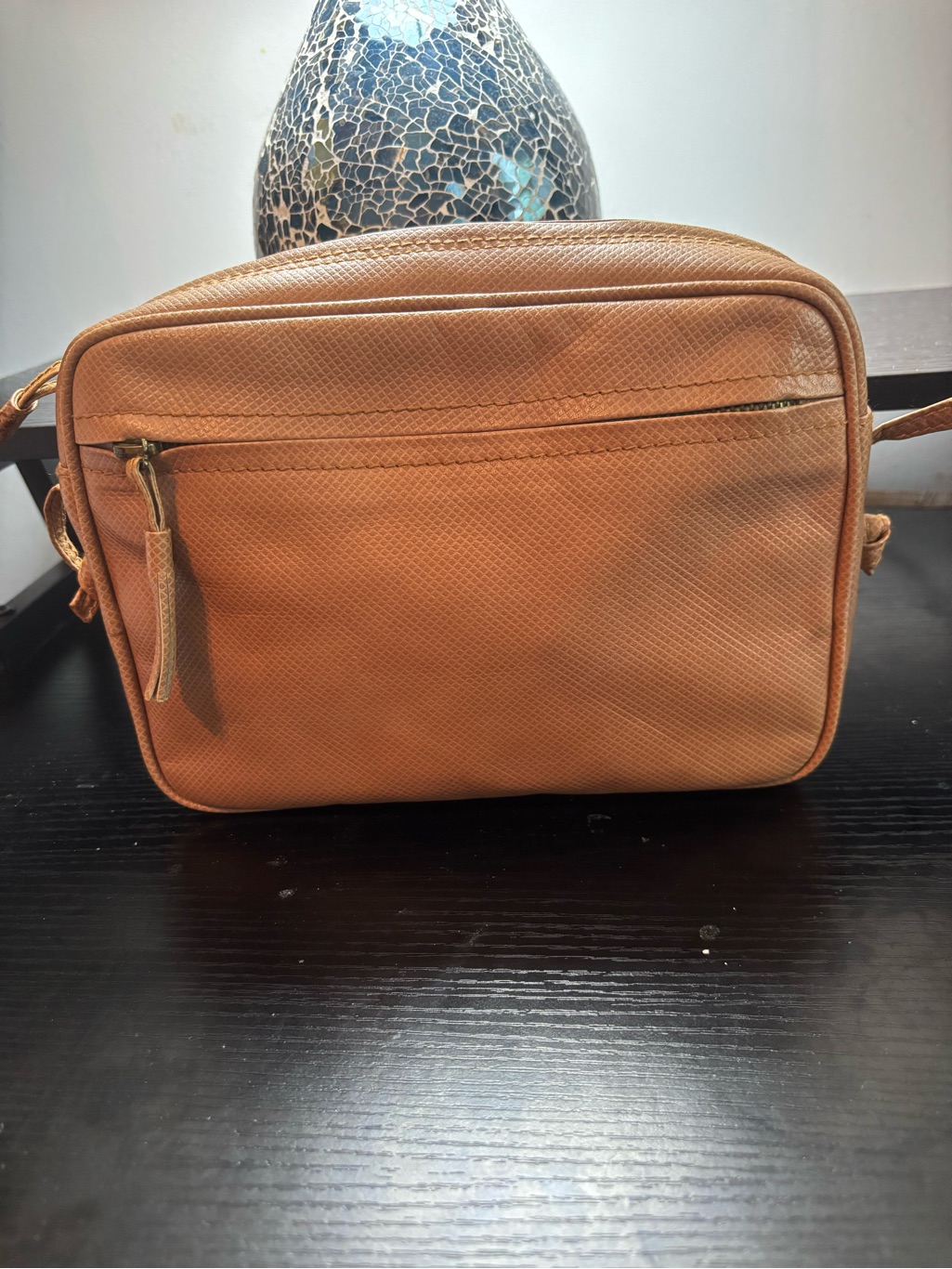 Rare Vintage 1980s Bottega Veneta Textured Leather Camera Bag